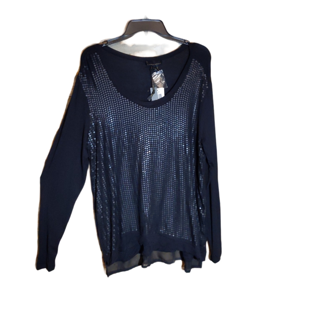 I jeans by buffalo black sequins top